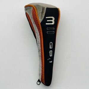 Acuity GS1 #3 Fairway Wood Golf Club Headcover Black Orange Grey Zippered